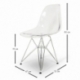 Cadeira James de metal transparente - cadeiras de design 