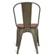 Industrial chair Bistro Wood Antique