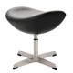 Ottoman Replica of the Leather Egg Chair by designer Arne Jacobsen