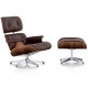 Réplica butaca Eames Lounge chair con el pie cromado de Charles & Ray Eames