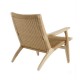 Réplica del sillón escandinavo Lounge CH25 en madera de fresno