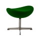 Réplica Ottoman de la Silla Egg Chair en Cachemir del diseñador Arne Jacobsen
