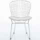 Chrome Bertoia chair replica by Harry Bertoia