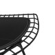 Réplica da cadeira Bertoia em aço preto por Harry Bertoia