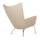 Wing chair replica by designer Hans J. Wegner
