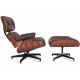 Replica armchair Eames Lounge Chair premium version in Aniline Leather and palissander wood by Charles & Ray Eames