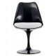 Réplica de la silla Tulip Chair toda negra del famoso diseñador Eero Saarinen