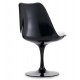 Replica of the Tulip Chair all black by famous designer Eero Saarinen