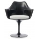 Replica of the Tulip Arms chair totally black with cushion