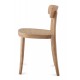 Tours chair in natural rattan and Nordic style ash wood.