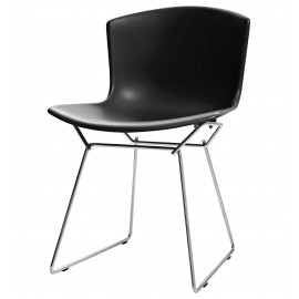 Inspiration Bertoia chair with plastic seat and steel legs