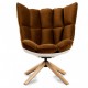 Réplica del sillón de Diseño Husk Armchair con reposapiés de la magnífica diseñadora Patricia Urquiola