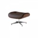 Eames Lounge chair replica with chrome foot by Charles & Ray Eames