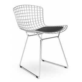 Replica Bertoia chair "High Quality" in Chrome Steel of the famous designer Hans J. Wegner