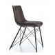 Jules Industrial Chair Upholstered in Leatherette