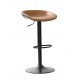 Lambert Adjustable Stool Upholstered in Faux Leather