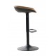Lambert Adjustable Stool Upholstered in Faux Leather