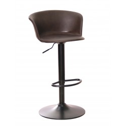 Lakewood Adjustable Stool Upholstered in Faux Leather