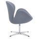 Réplica de la silla Swan en cachemir de Arne Jacobsen