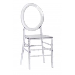 Juego de 2 sillas de acrílico transparente, modernas sillas auxiliares de  comedor transparentes, asiento ergonómico de plástico de cristal