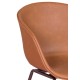 Cadeira estofada Denver em couro sintético